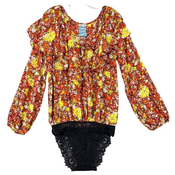 (NWT) Women's Intimately Free by Free People Say It To Me Bodysuit Size S (Red) - Picture 5 of 16